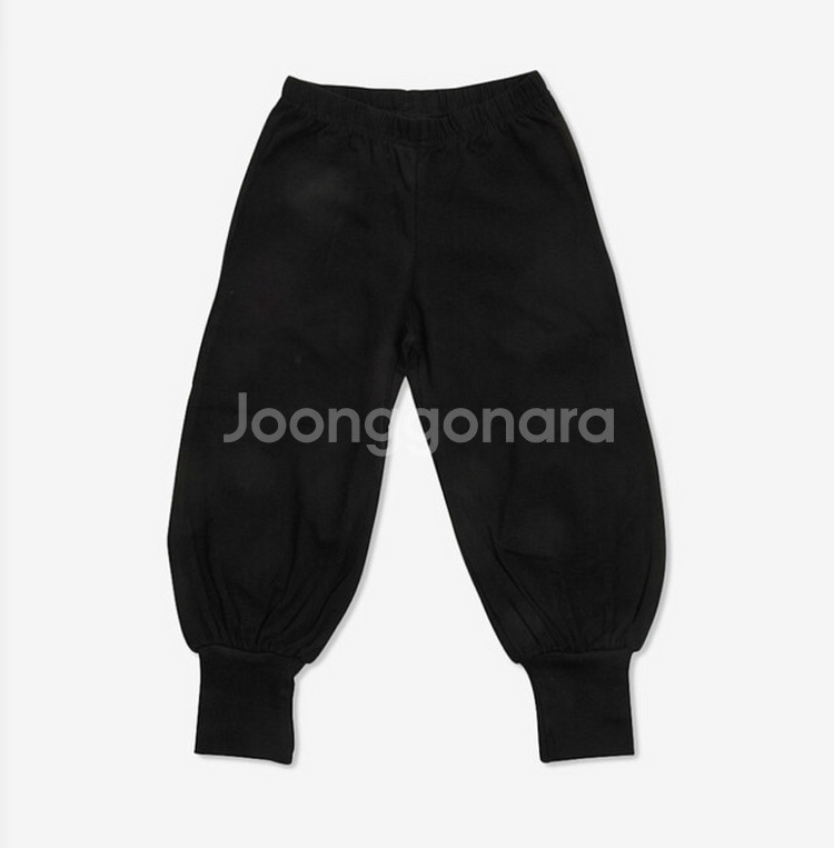 던스 모어댄어플링 블랙 배기팬츠 110--0