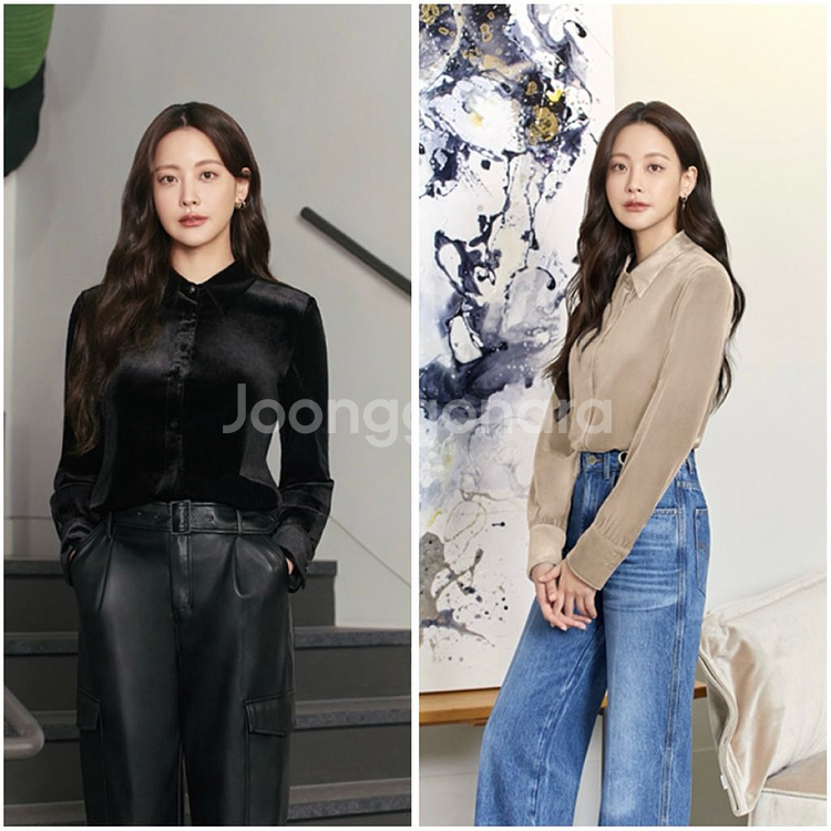 [조르쥬 레쉬] 벨벳 셔츠 2종--0