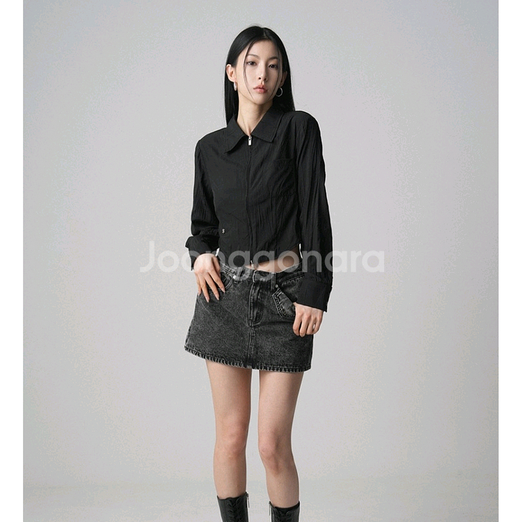 어반드레스 투웨이 집업 셔츠--4