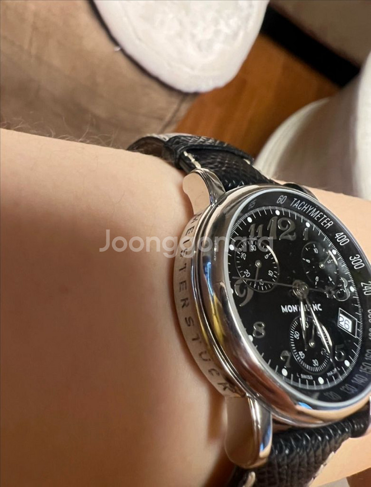 몽블랑 시계 스타 크로노 스틸 36mm 검판--4