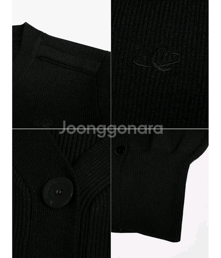 어반드레스 블랙 가디건--6