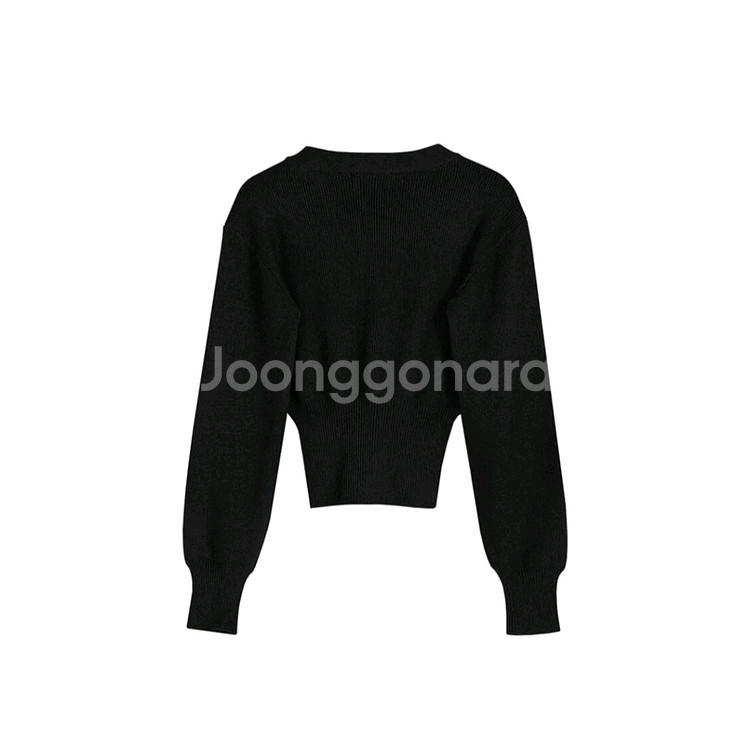 어반드레스 블랙 가디건--5