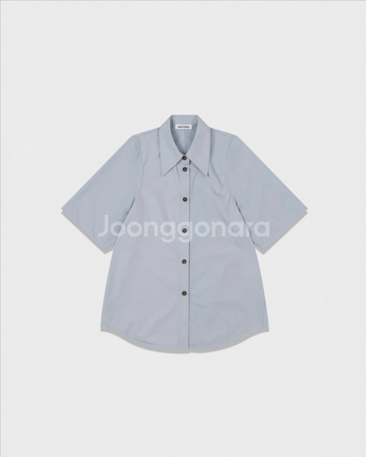 [새상품/S] 로우클래식 암홀 스티치 셔츠 블루--3