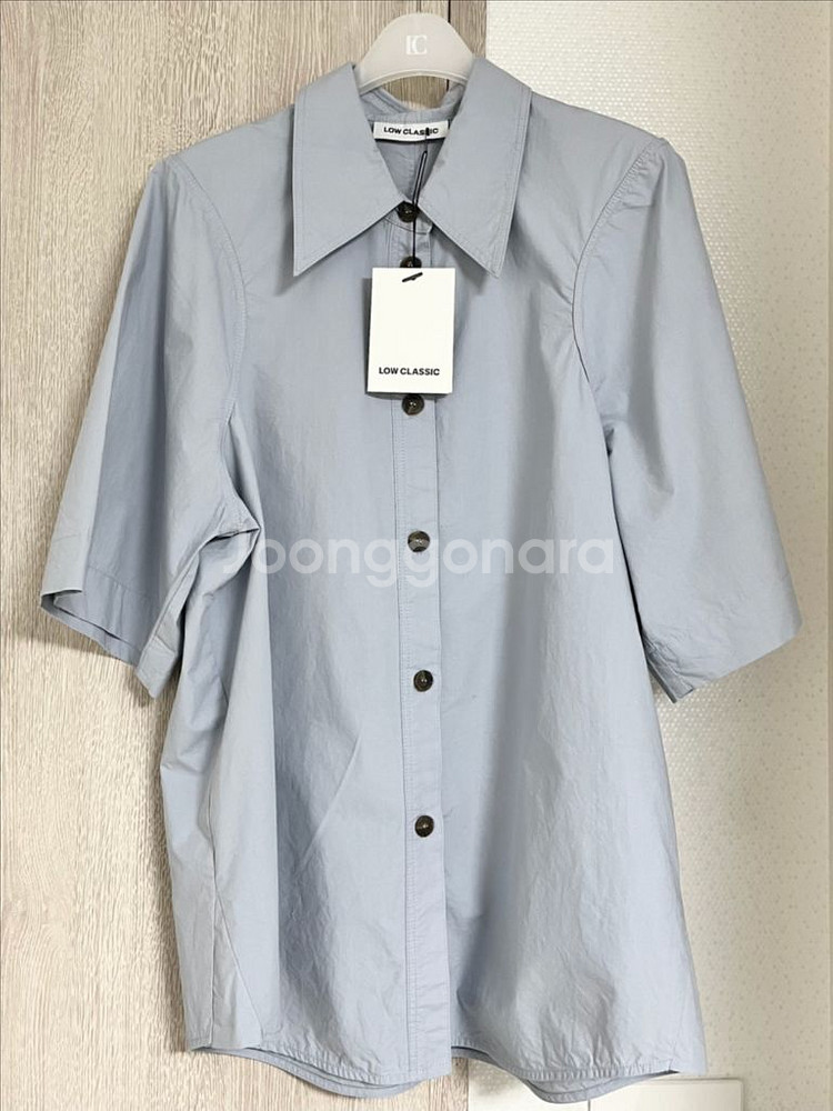 [새상품/S] 로우클래식 암홀 스티치 셔츠 블루--6