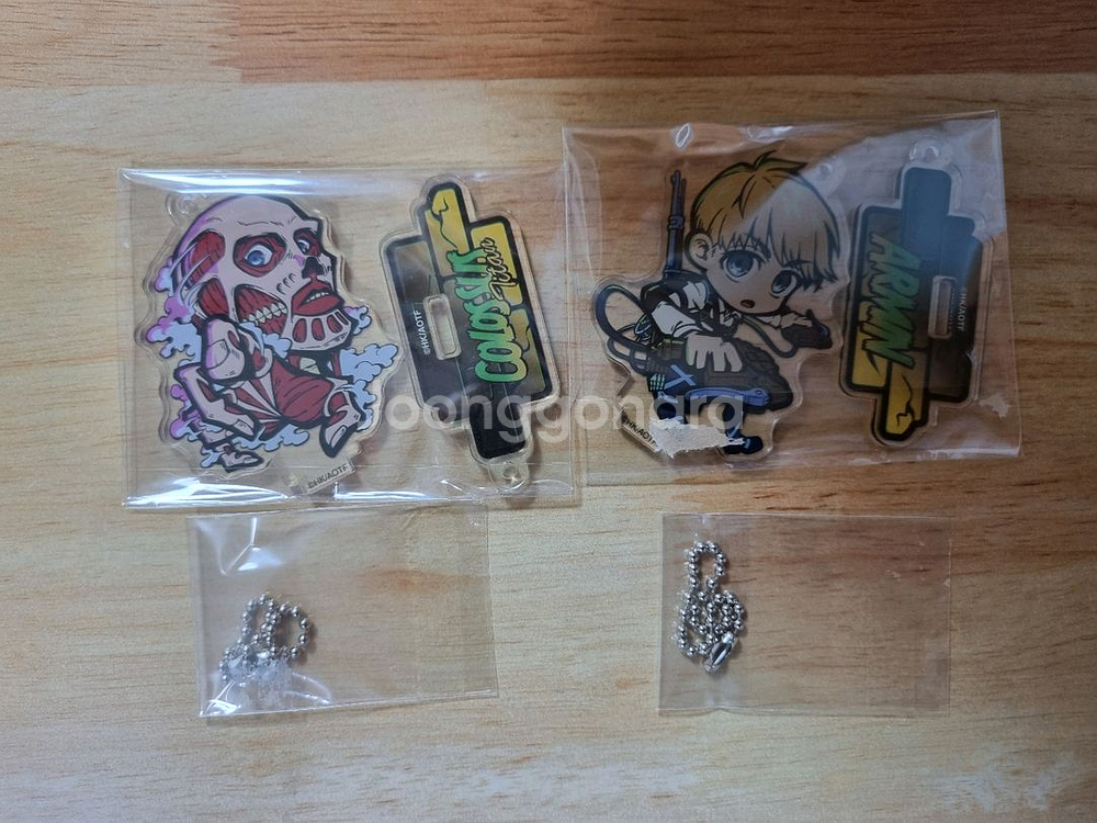 진격의 거인 아르민,초대형거인 굿즈 아크릴 스탠드 키링--0