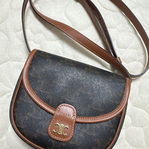 셀린느 미니 베사체 트리옹프 캔버스 탠