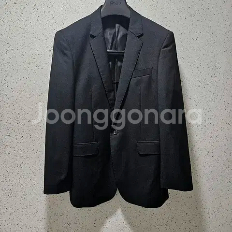 50) 솔리드옴므 블랙 남성 정장 블레이저 자켓--0