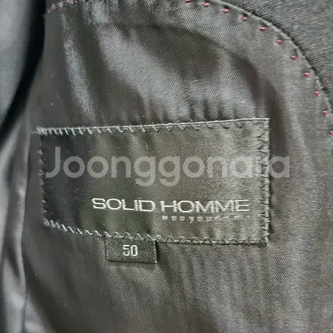 50) 솔리드옴므 블랙 남성 정장 블레이저 자켓--4