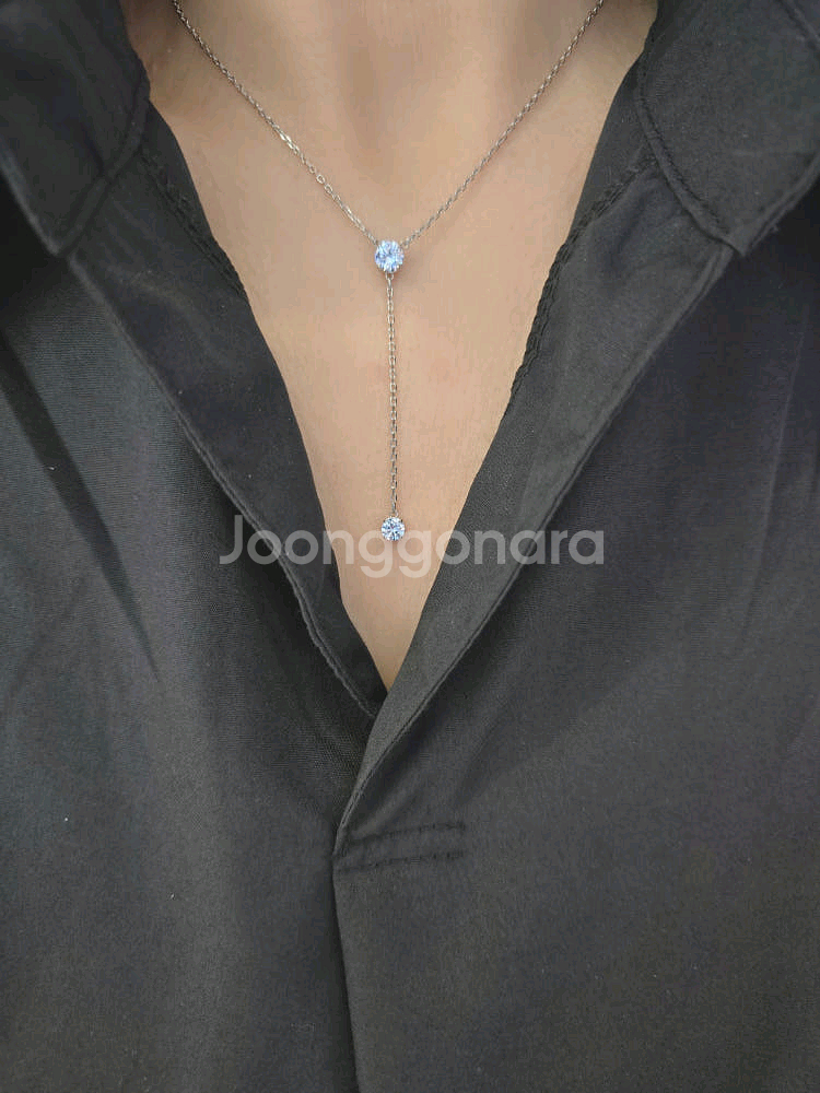 (새상품) 스와로브스키 목걸이--4