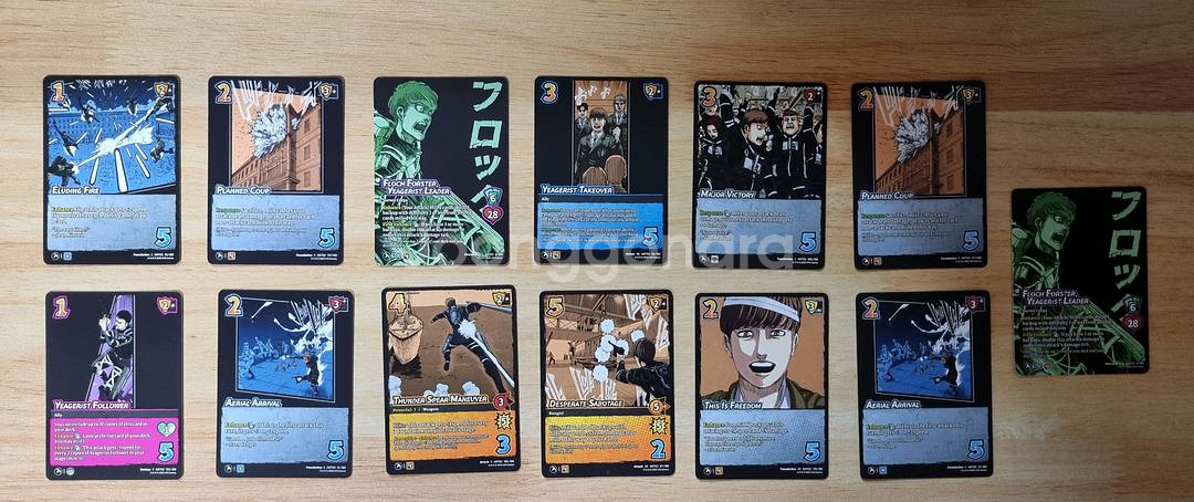 진격의 거인 프록 폴스타 굿즈 카드 7장(+그 외 6장--3