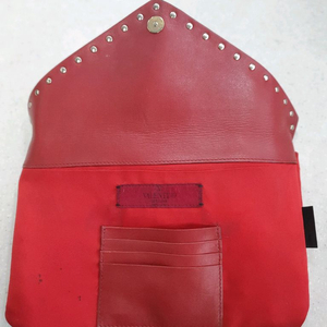 발렌티노 락스터드 레드 클러치/파우치백