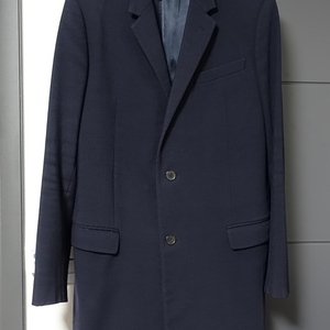 랑방 네이비 울 코트