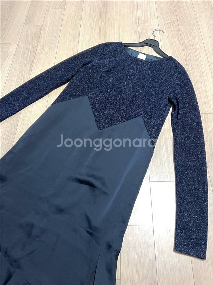 SJYP 펄니트프릴머메이드롱원피스메탈시스루연말생일파티룩--11