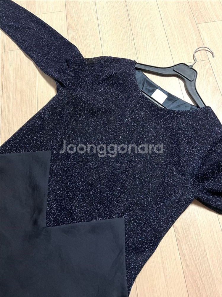 SJYP 펄니트프릴머메이드롱원피스메탈시스루연말생일파티룩--12