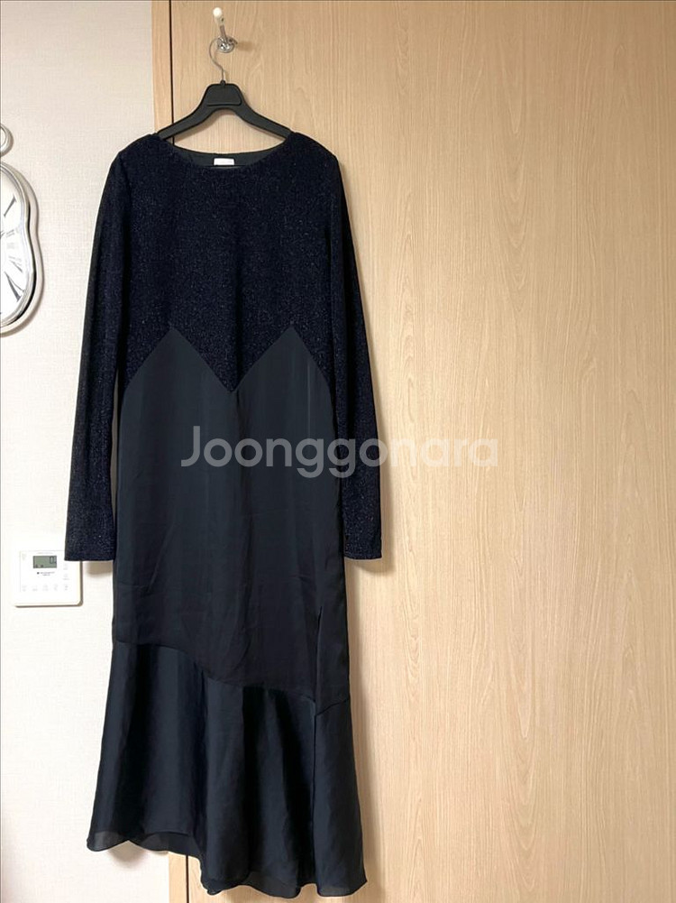 SJYP 펄니트프릴머메이드롱원피스메탈시스루연말생일파티룩--10