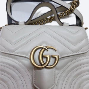 구찌 GG 마몽 마뜰라쎄 탑 핸들백 미니