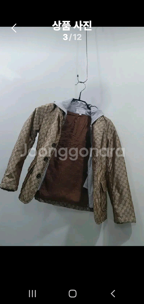 [매장판]구찌 GG 패턴 후드 재킷자카드(블레이저/패딩--2