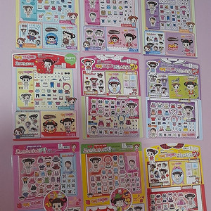 자두야 코디스티커 1탄2탄3탄 무중복 9종 세트