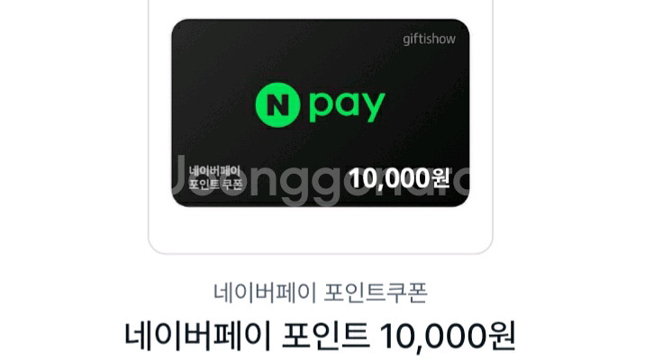 네이버 페이포인트 1만원--0