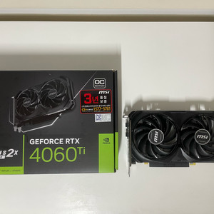 MSI 지포스 RTX 4060Ti 16gb 팝니다.