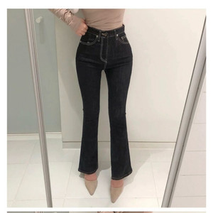 새상품/ 모디핏 하이웨스트 부츠컷 데님 진청 (25)
