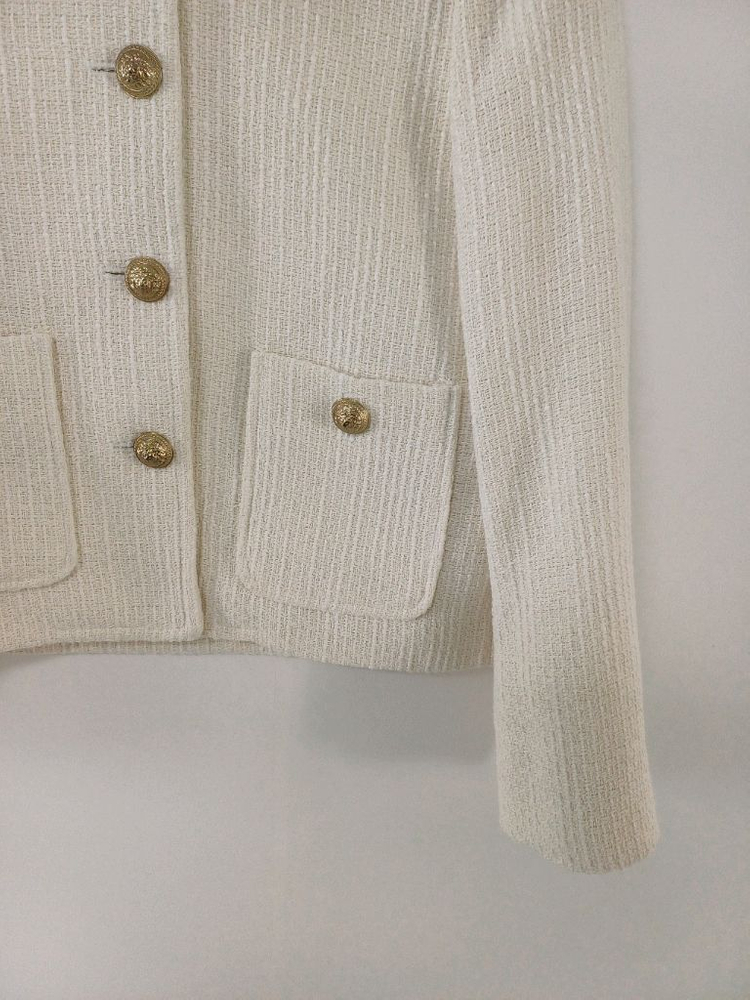 여성 칼라거펠트 봄.가을 간절기 트위드자켓 (95) 이미지