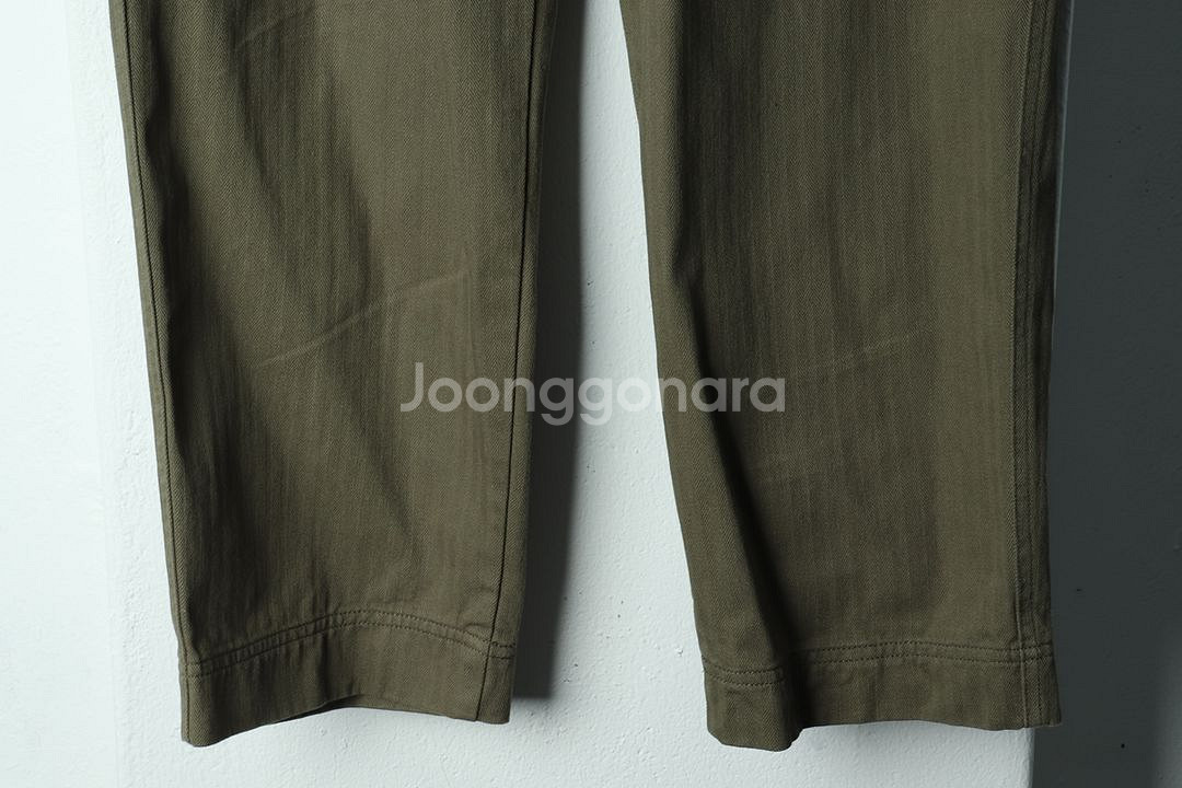 (L) 브랜드빈티지 면바지 팬츠 에스파이 카키 와이드--3