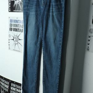 (L-XL) 게스 청바지 데님 일자핏 블루