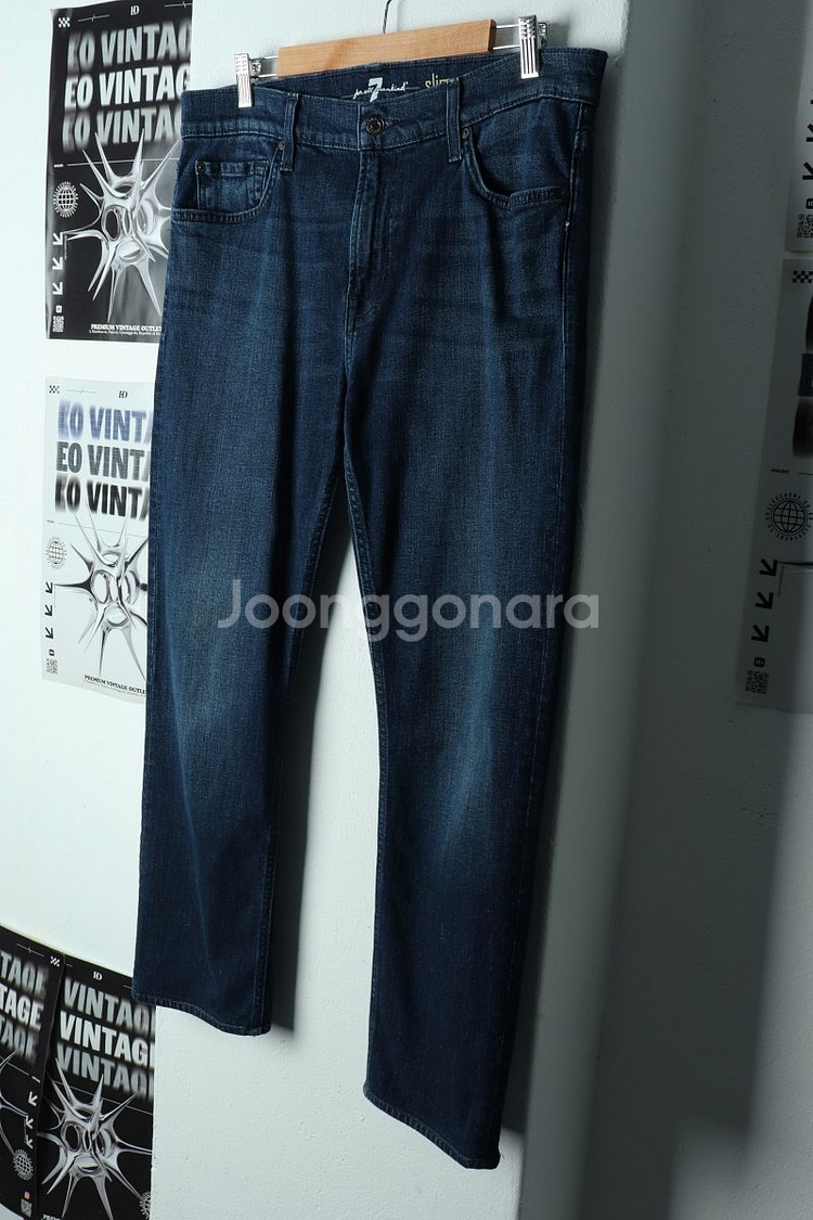 (2XL) 브랜드빈티지 청바지 데님 세븐포올맨카인드--0