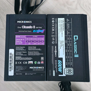 마이크로닉스 클래식 2 600W 검은선 파워서플라이