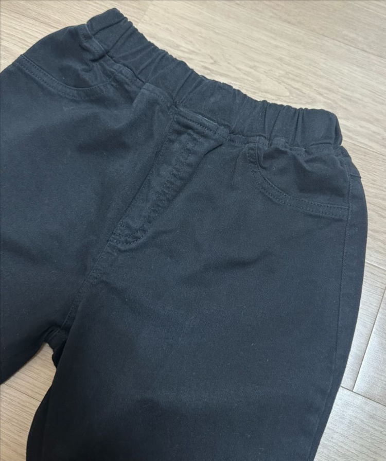 데일리베베바지 아동블랙바지 간절기용 사이즈130--1