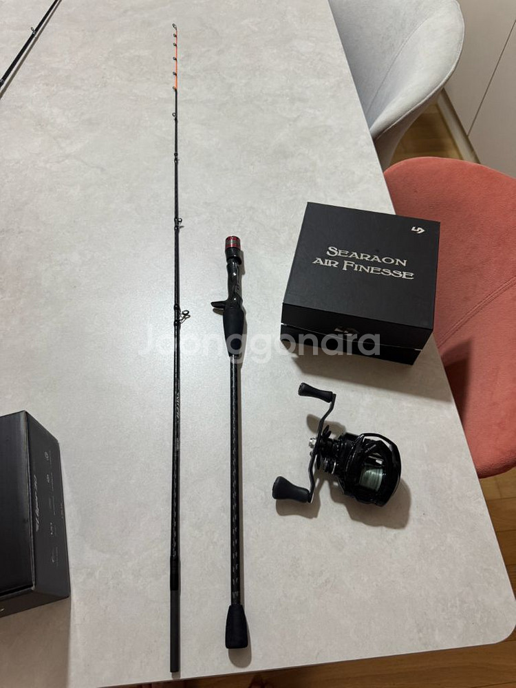 오슬러 골드비 쭈구미 낚시대팜 릴 로드 셋트--4