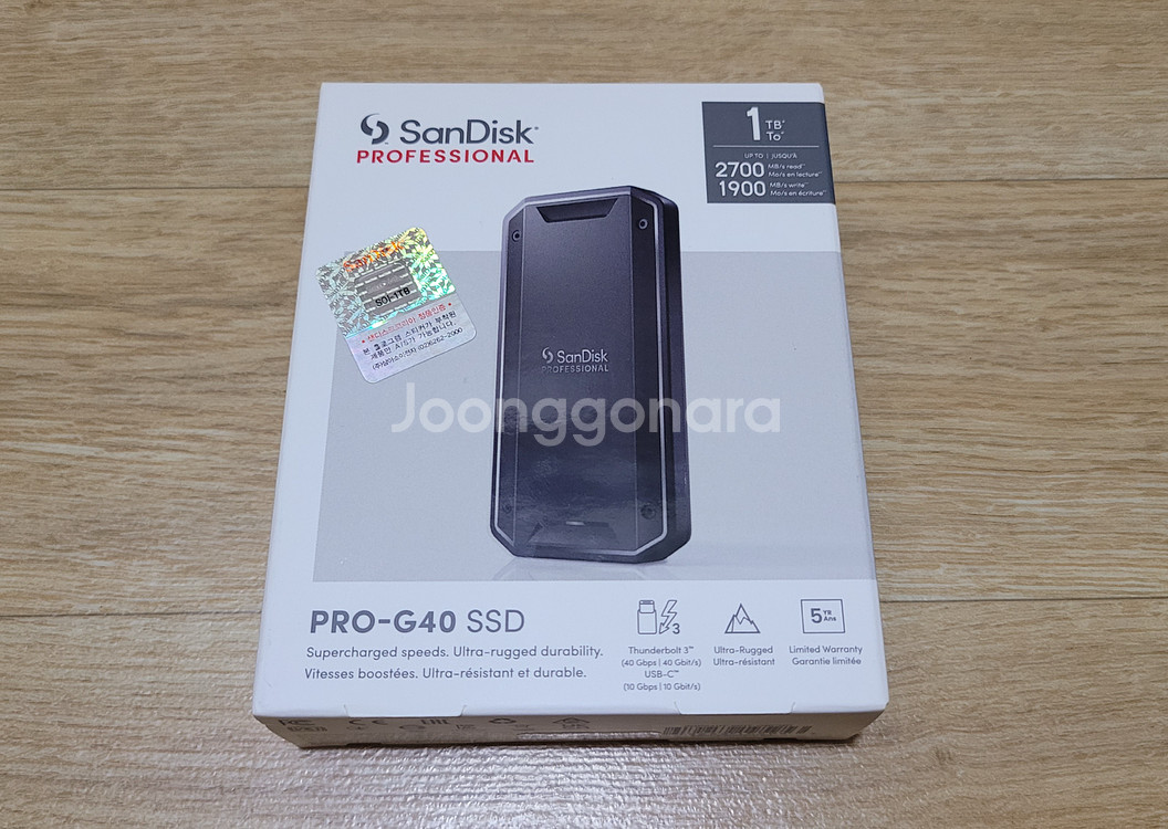 샌디스크 프로패셔널 프로 G40 1TB 판매합니다.--0