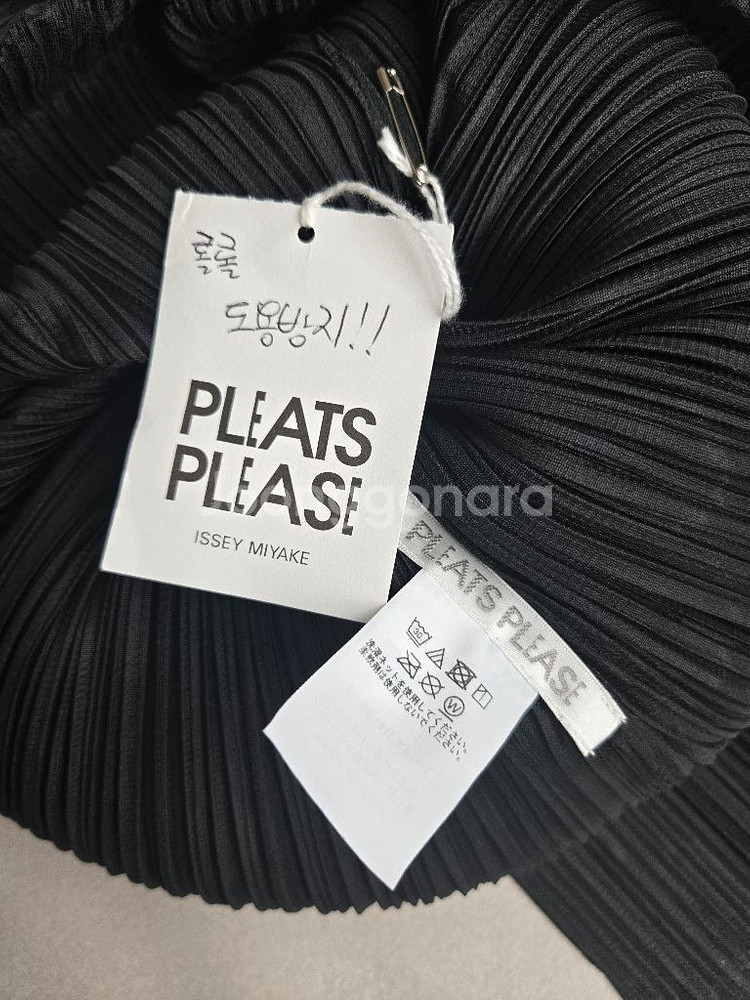 플리츠플리즈 반목긴팔원피스 블랙 3사이즈--2