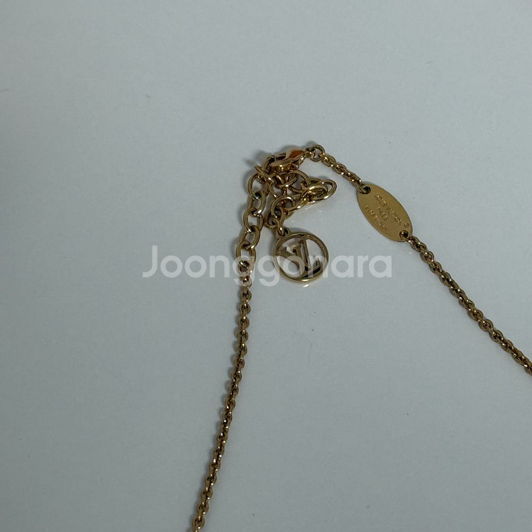 루이비통 에센셜 골드코팅 목걸이--5