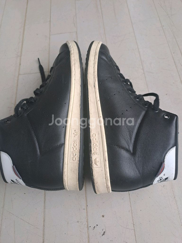 아디다스 스탠스미스 하이탑 스니커즈--2