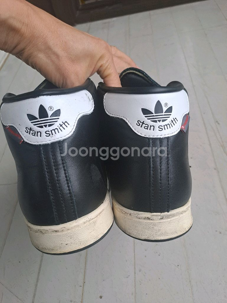 아디다스 스탠스미스 하이탑 스니커즈--3