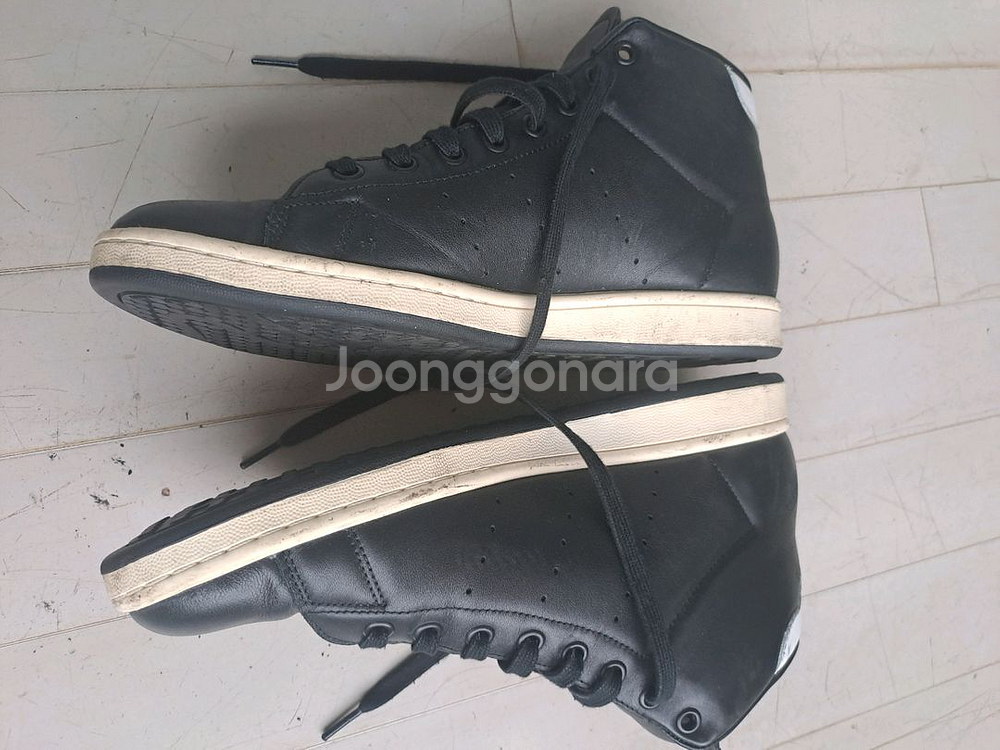 아디다스 스탠스미스 하이탑 스니커즈--1