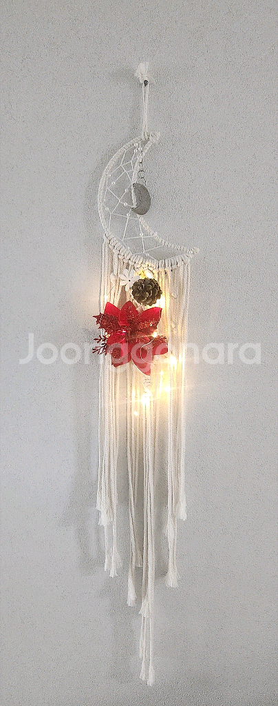 새상품)포인세티아 조화 led조명 달마크라메--0