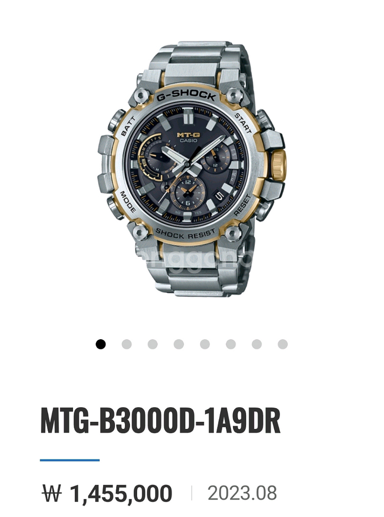 카시오 지샥 MTG B3000 1a9dr--3