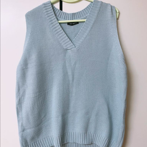 핫핑 소라색니트조끼 새상품