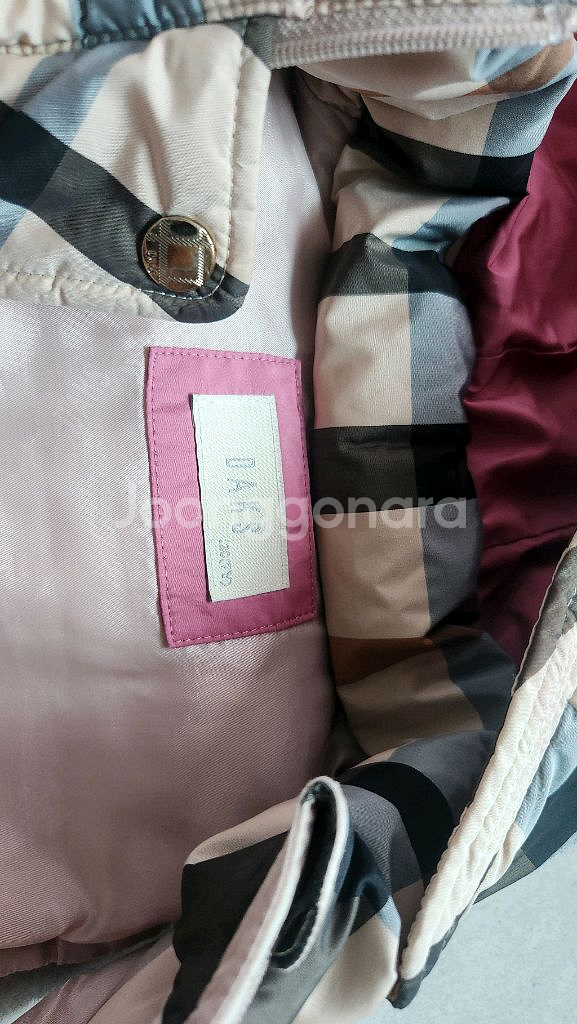 여아용 닥스 키즈 후드 패딩 조끼--1