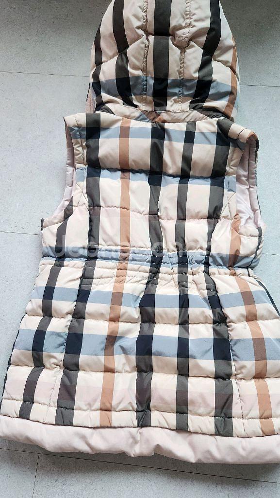 여아용 닥스 키즈 후드 패딩 조끼--3