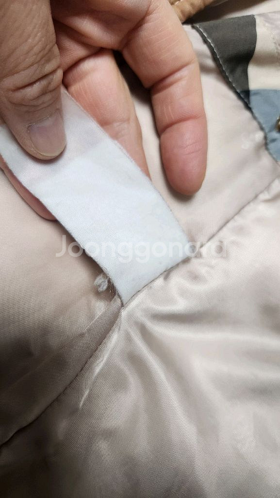 여아용 닥스 키즈 후드 패딩 조끼--4