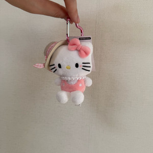 밀짚모자 키티 키링