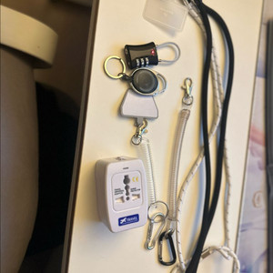 여행용 도난방지스트랩 5종, 자물쇠, 릴, 이어폰