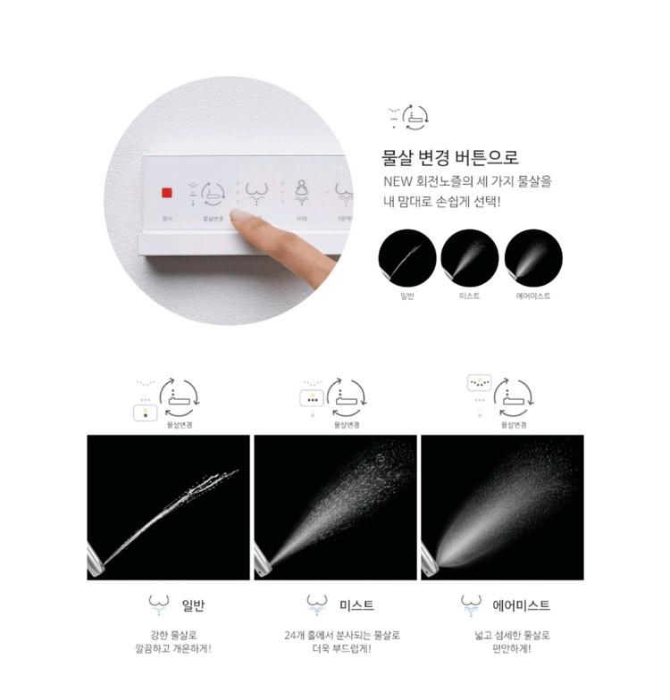 노비타 살균 방수 리모컨 비데 BD H710H0--4