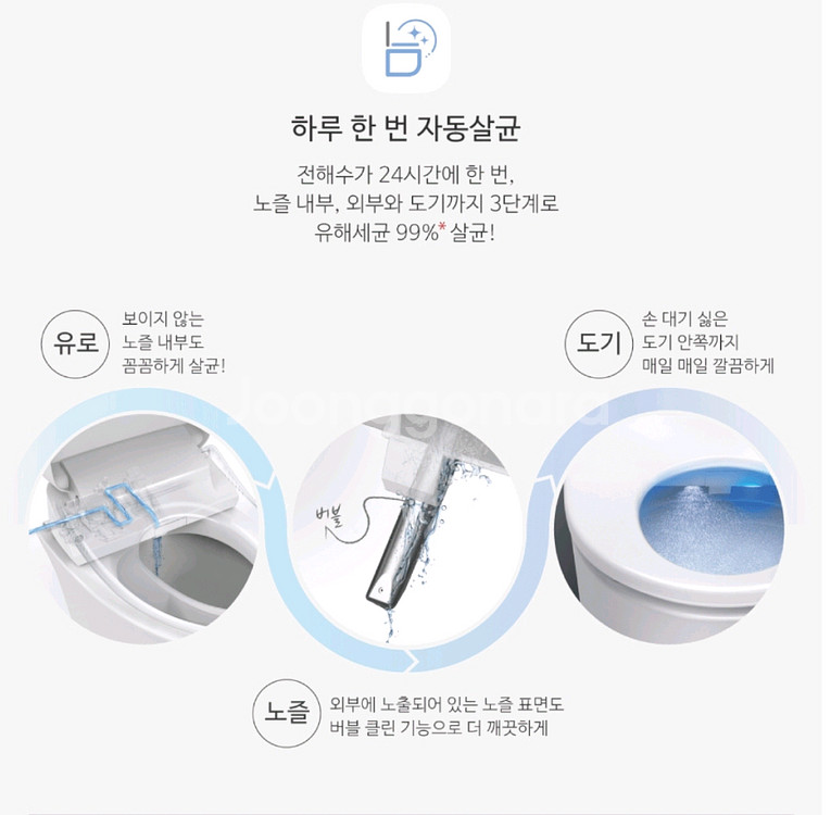 노비타 살균 방수 리모컨 비데 BD H710H0--2