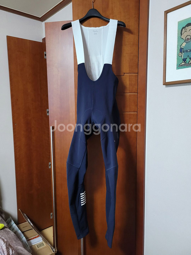 라파 프로팀 윈터 타이츠 위드패드 ll 네이비/화이트--0