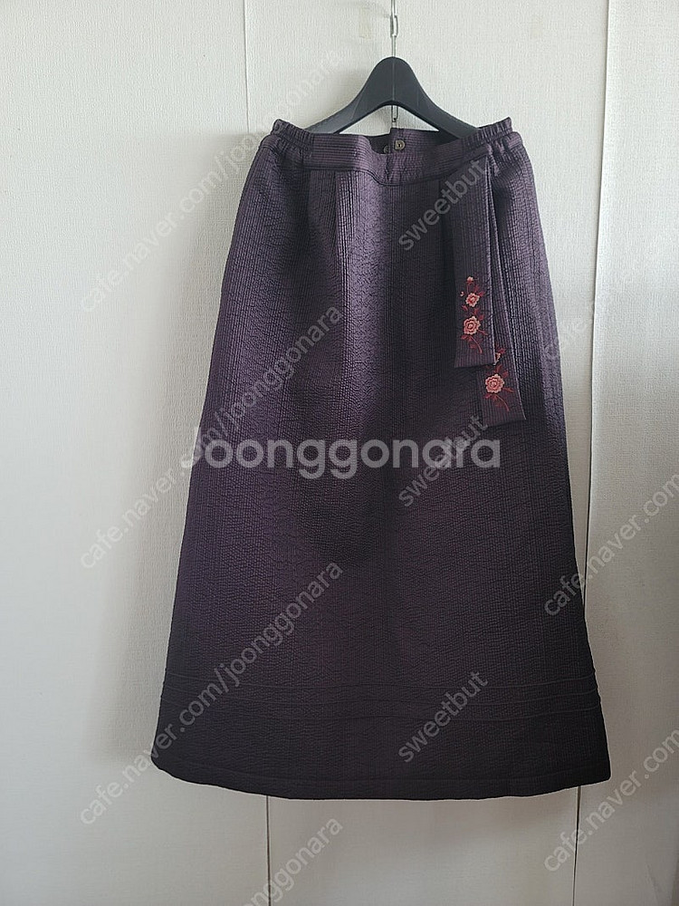 절복 개량한복 4개 스커트 누빔--4